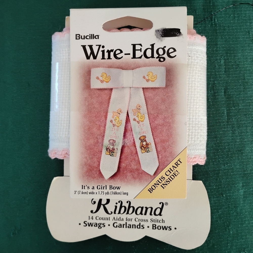 Bucilla Wire-Edge 'Its A Girl' Bow